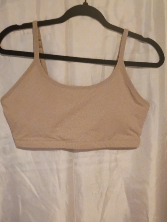Pact Organic Other - Light Beige Seamless Tank Bralette with Adjustable Straps